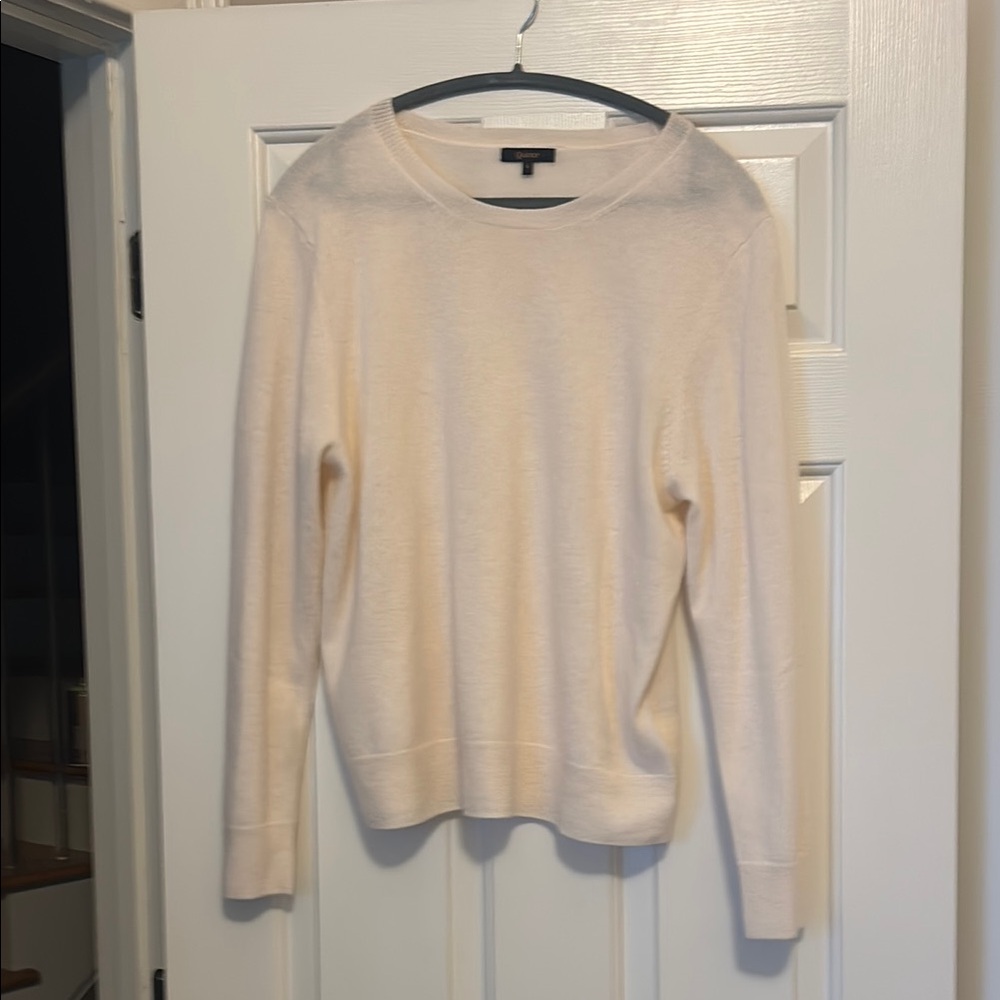 Quince Cream Cashmere Sweater